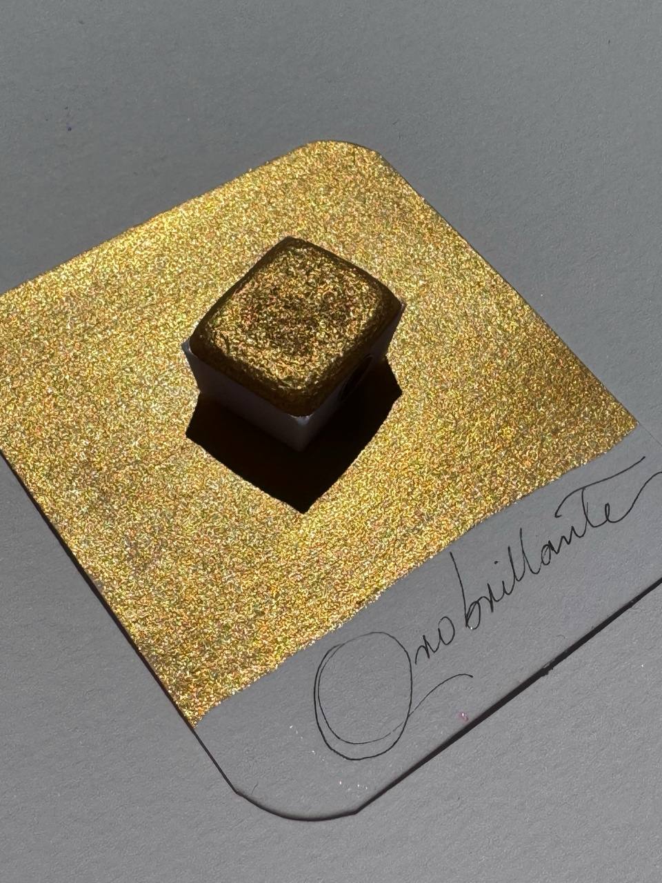 Oro Brillante – Acuarela Profesional Metalizada Brillante