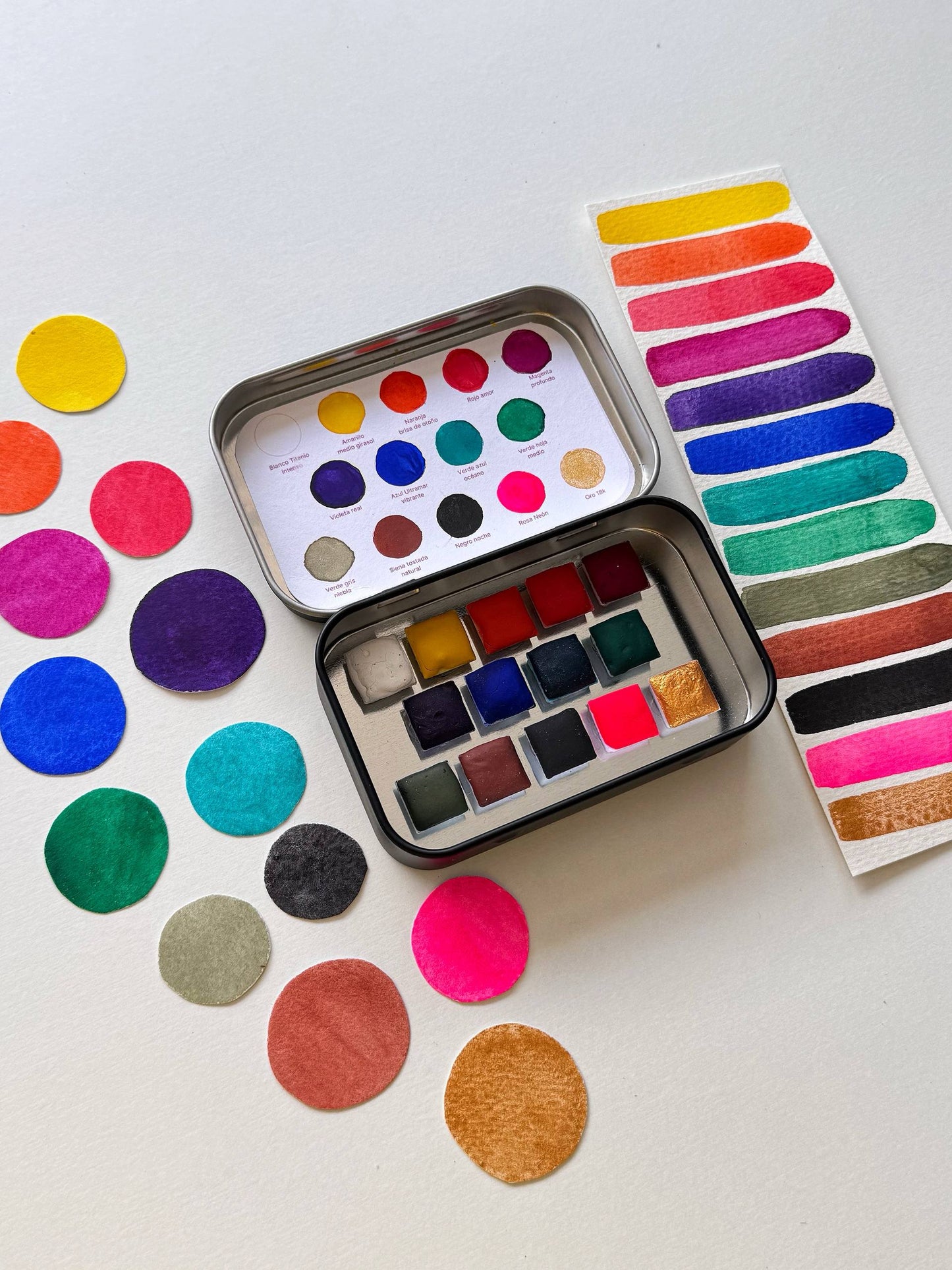 Set CLÁSICO mini – Acuarela Profesional MONOPIGMENTO (14 colores)